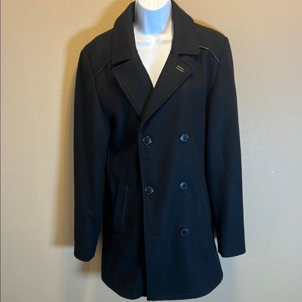 GUESS Women’s Black Wool Peacoat Size Small